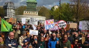 No Kings protests draw large crowds to rally against Donald Trump