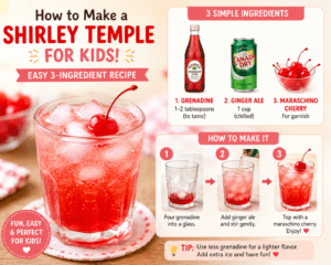 How to Make a Shirley Temple for Kids: Easy 3-Ingredient Recipe