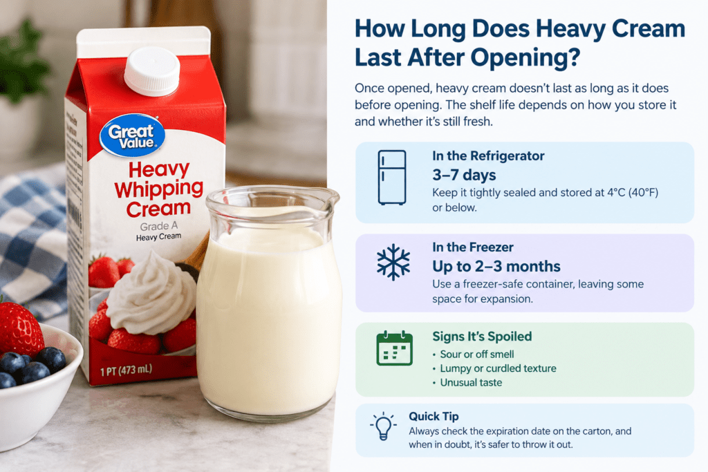 How Long Does Heavy Cream Last After Opening?