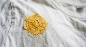 how to remove egg stains